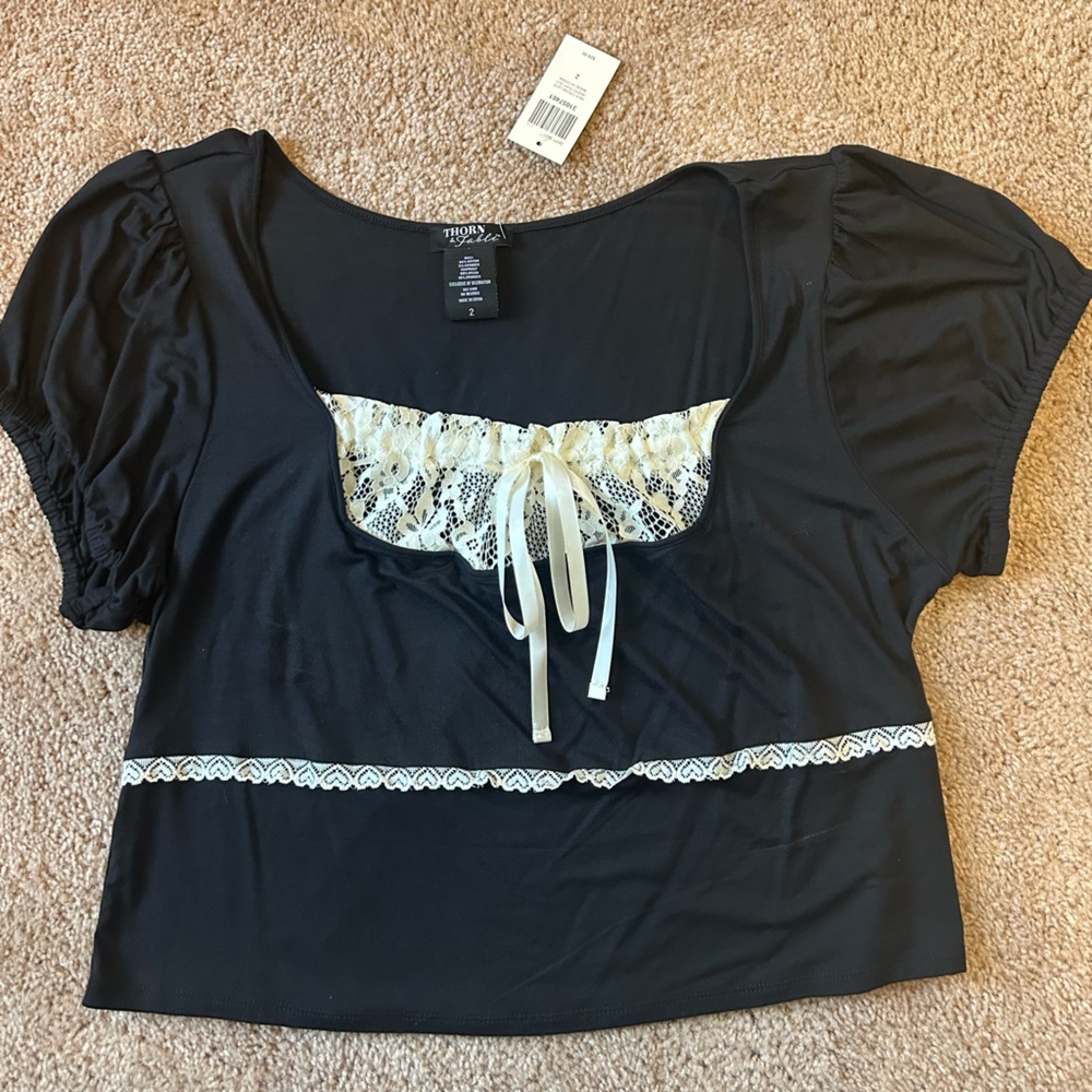 Thorn & Fable crop top